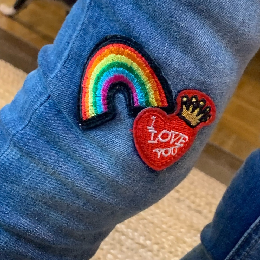 Rocks & Indigo Women’s Embellished Denim Jeans with Patches size 2/25 - Picture 8 of 10